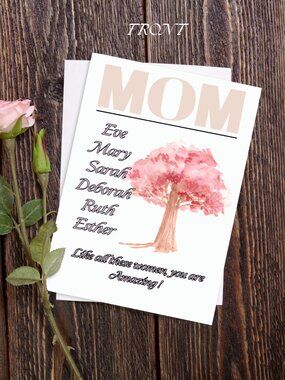 Women of the bible Mothers day card